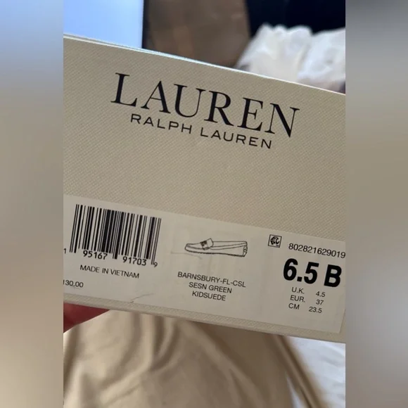 Ralph Lauren Suede Loafer - Emerald Green - Picture 9 of 9